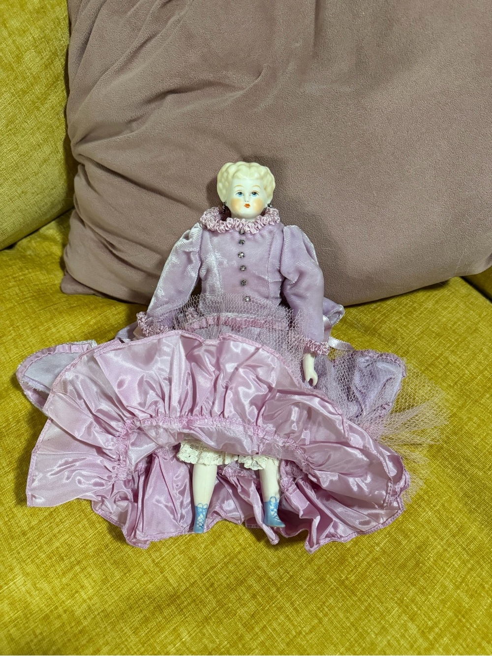 Vintage reproduction Bisque China head doll